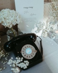 Siyah Klasik Retro Telefon görsel 2