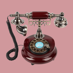 Vintage Brown Telefon görsel 1